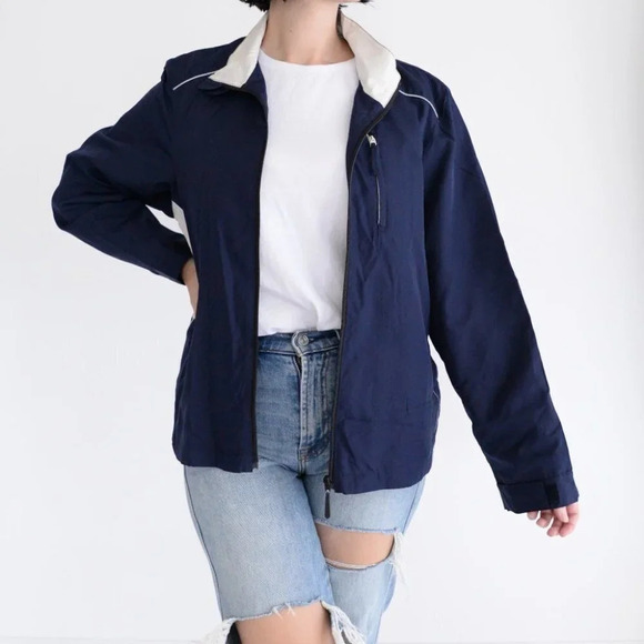 Vintage R&R Navy  Spring/ Fall Jacket Size Large - Picture 1 of 12
